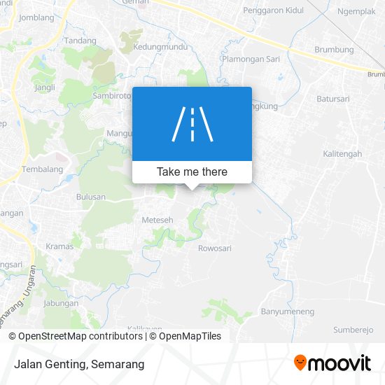 Jalan Genting map