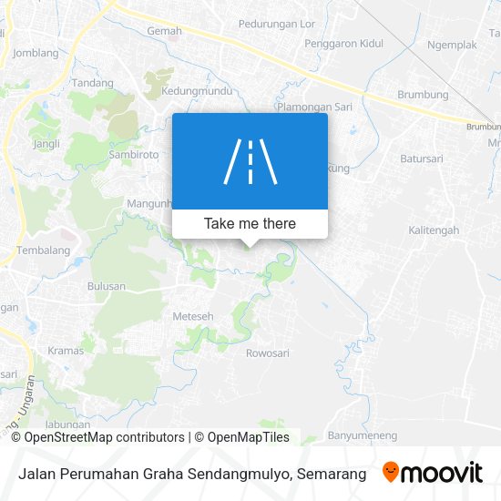 Jalan Perumahan Graha Sendangmulyo map