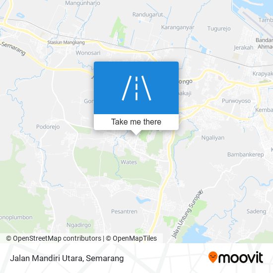 Jalan Mandiri Utara map