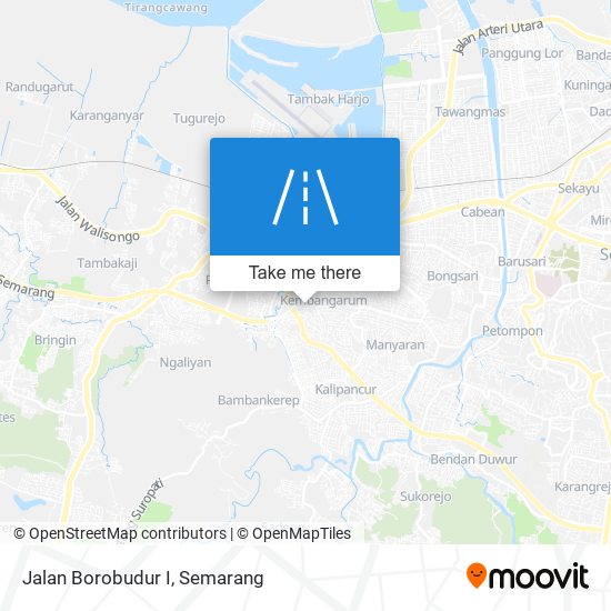 Jalan Borobudur I map