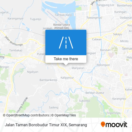 Jalan Taman Borobudur Timur XIX map