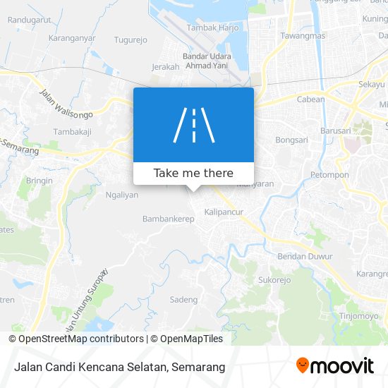 Jalan Candi Kencana Selatan map