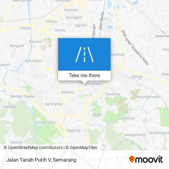 Jalan Tanah Putih V map