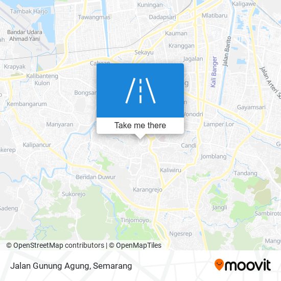 Jalan Gunung Agung map