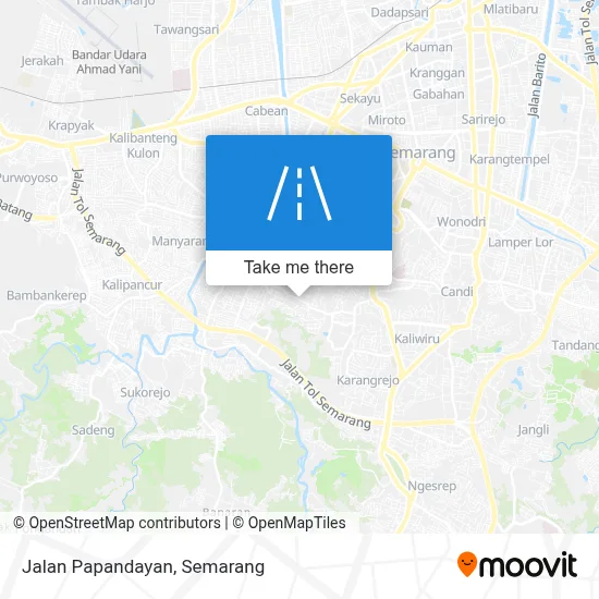 Jalan Papandayan map