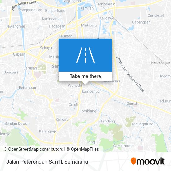 Jalan Peterongan Sari II map