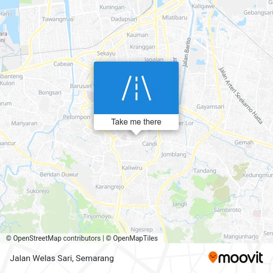Jalan Welas Sari map