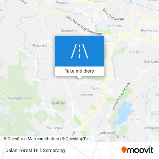 Jalan Forest Hill map