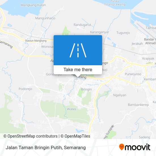 Jalan Taman Bringin Putih map