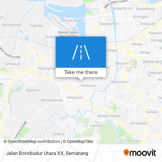 Jalan Borobudur Utara XX map