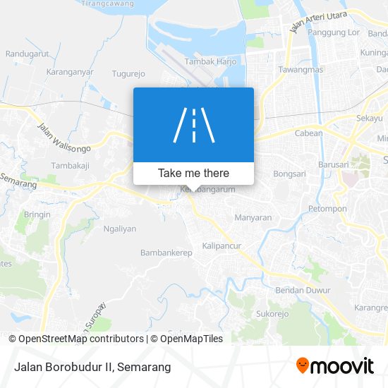 Jalan Borobudur II map