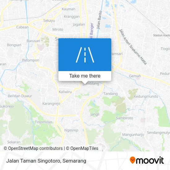 Jalan Taman Singotoro map