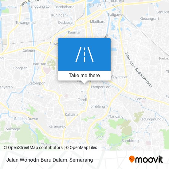 Jalan Wonodri Baru Dalam map