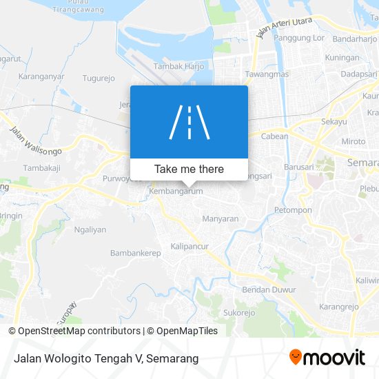 Jalan Wologito Tengah V map