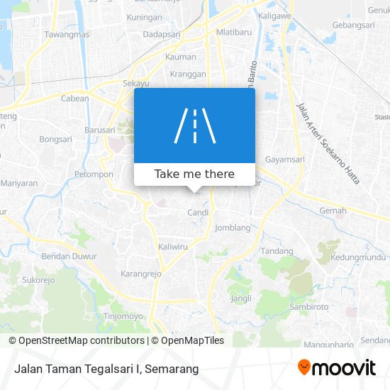 Jalan Taman Tegalsari I map