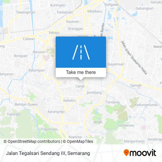 Jalan Tegalsari Sendang III map