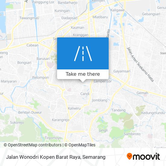 Jalan Wonodri Kopen Barat Raya map