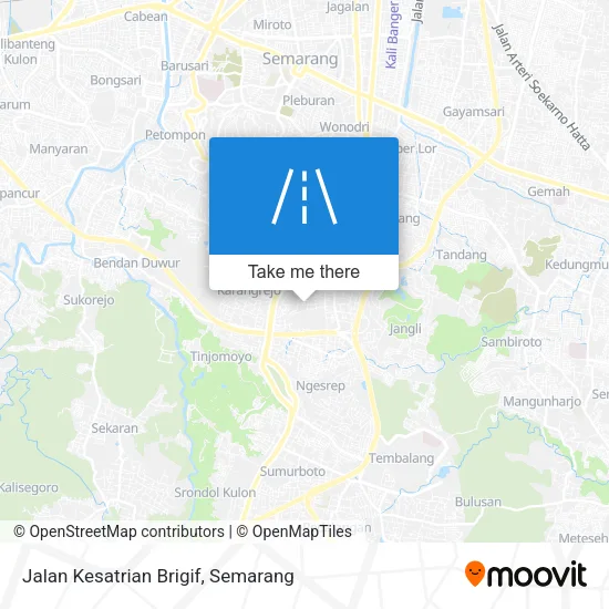 Jalan Kesatrian Brigif map