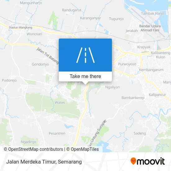 Jalan Merdeka Timur map