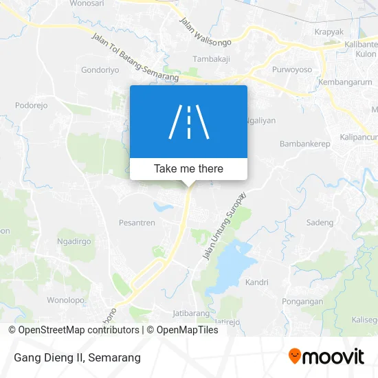 Gang Dieng II map