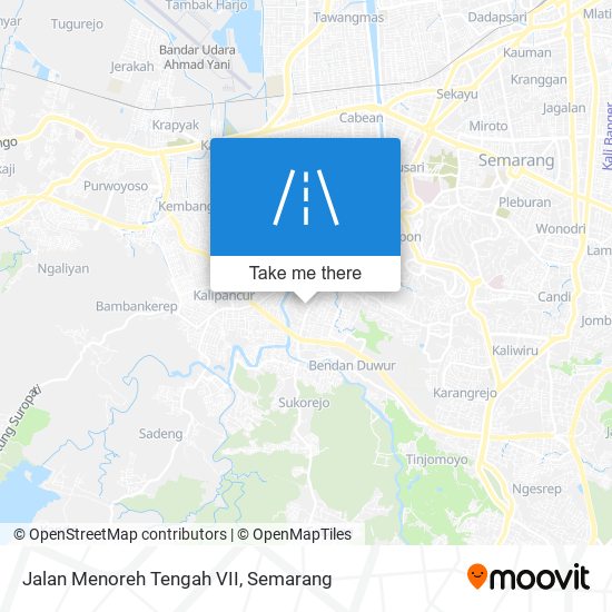 Jalan Menoreh Tengah VII map