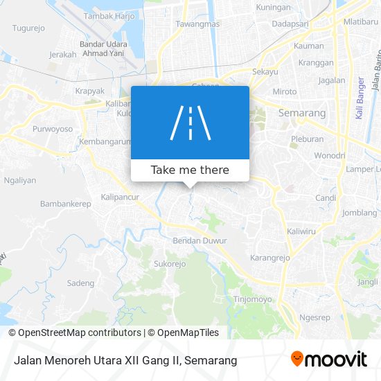 Jalan Menoreh Utara XII Gang II map