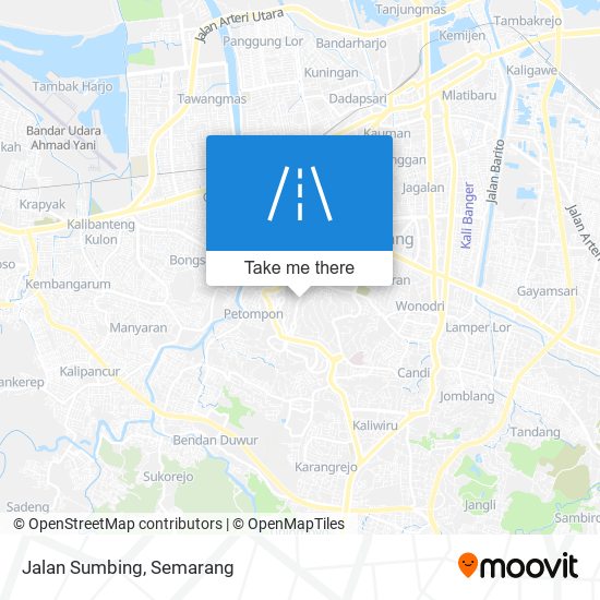 Jalan Sumbing map