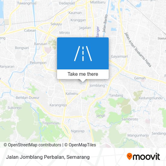 Jalan Jomblang Perbalan map