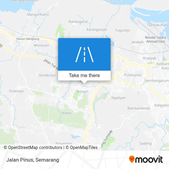 Jalan Pinus map