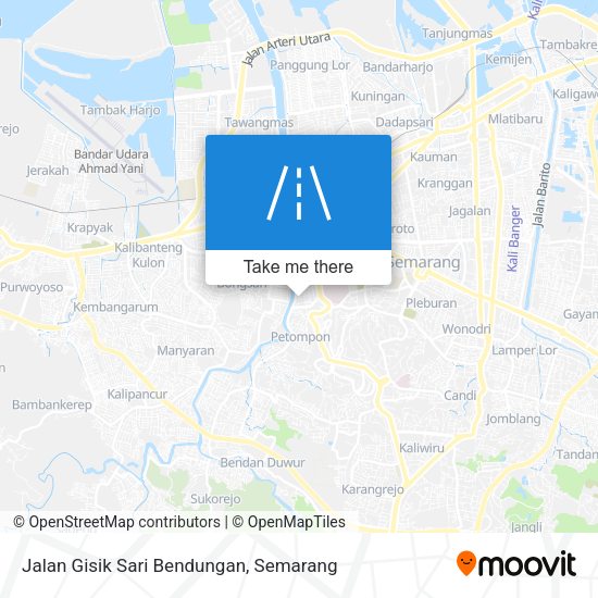 Jalan Gisik Sari Bendungan map