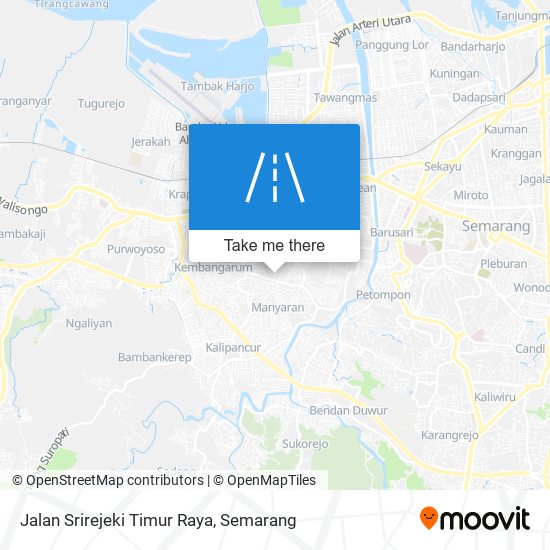 Jalan Srirejeki Timur Raya map