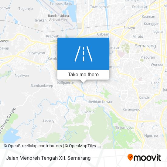 Jalan Menoreh Tengah XII map