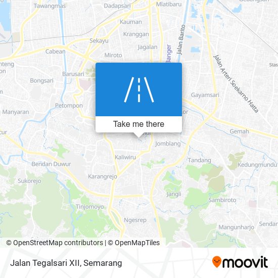 Jalan Tegalsari XII map