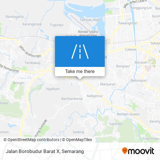 Jalan Borobudur Barat X map