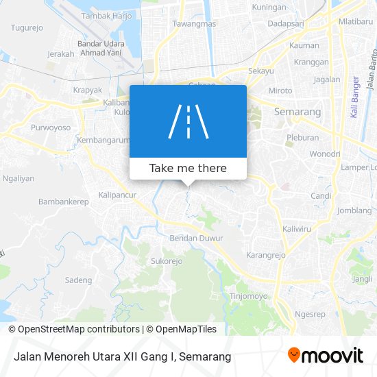 Jalan Menoreh Utara XII Gang I map