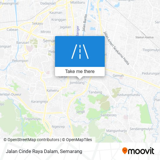 Jalan Cinde Raya Dalam map