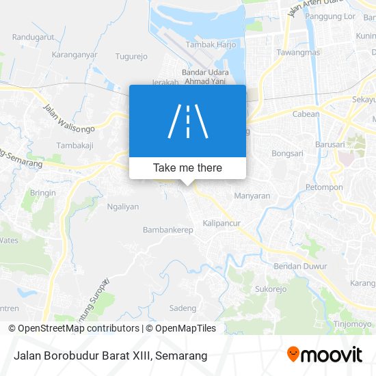 Jalan Borobudur Barat XIII map