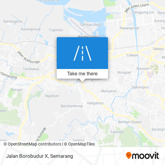 Jalan Borobudur X map