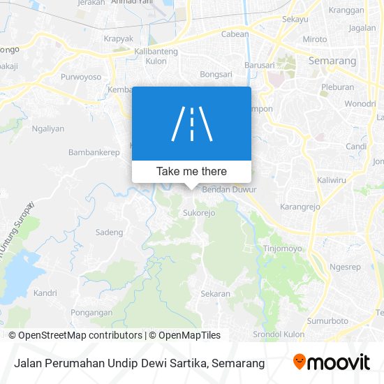 Jalan Perumahan Undip Dewi Sartika map