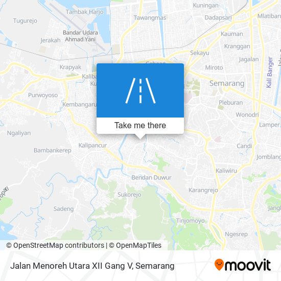 Jalan Menoreh Utara XII Gang V map