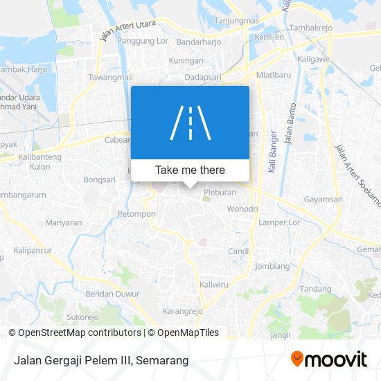 Jalan Gergaji Pelem III map