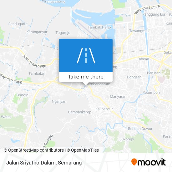 Jalan Sriyatno Dalam map