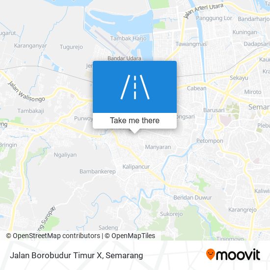 Jalan Borobudur Timur X map