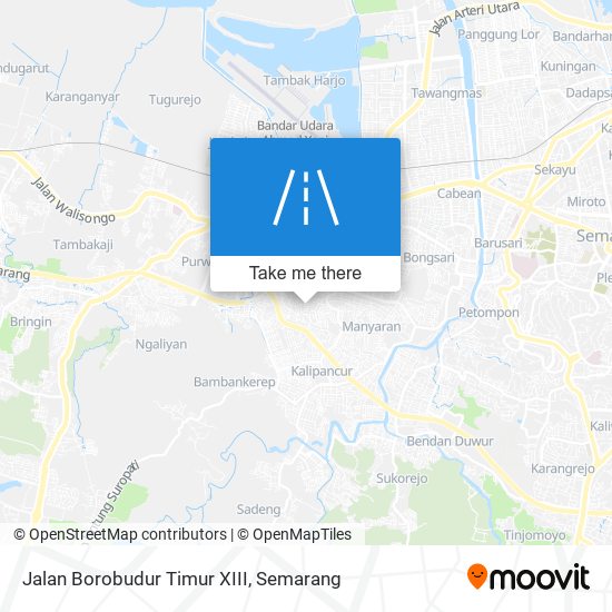 Jalan Borobudur Timur XIII map