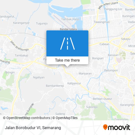 Jalan Borobudur VI map