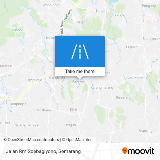 Jalan Rm Soebagiyono map