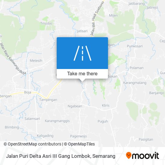 Jalan Puri Delta Asri III Gang Lombok map