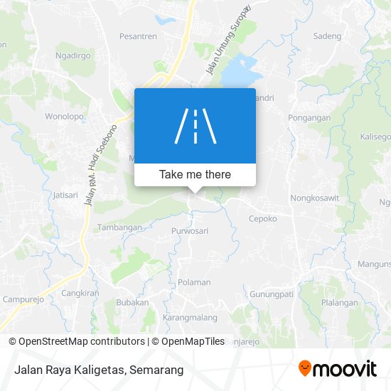 Jalan Raya Kaligetas map