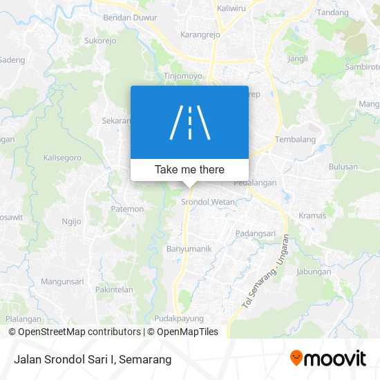 Jalan Srondol Sari I map