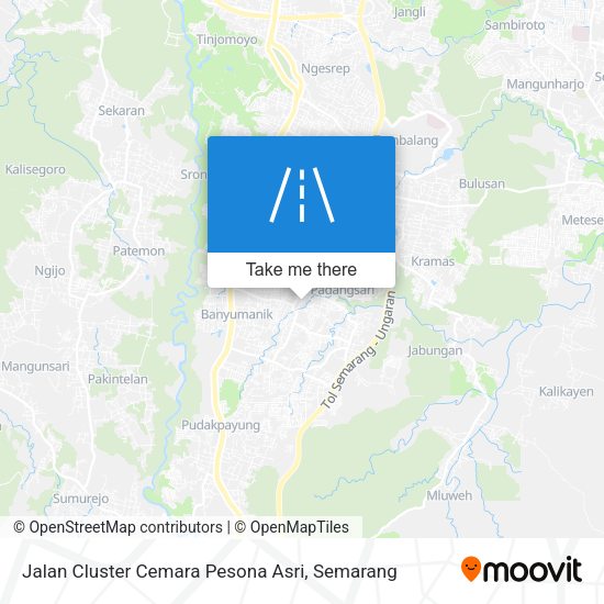 Jalan Cluster Cemara Pesona Asri map